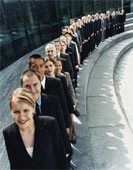 line of people